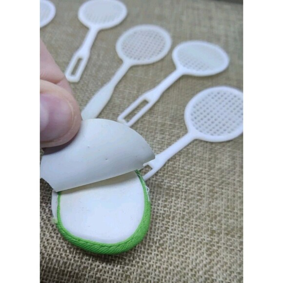 Vintage Barbie 1980s Tennis Rackets Case Megaphone Sports Sport Ken 10 Piece Lot - Picture 8 of 11